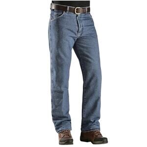 NWT Wrangler Men’s Rugged Wear Relaxed Fit Thermal Lined Jeans Size 34X32